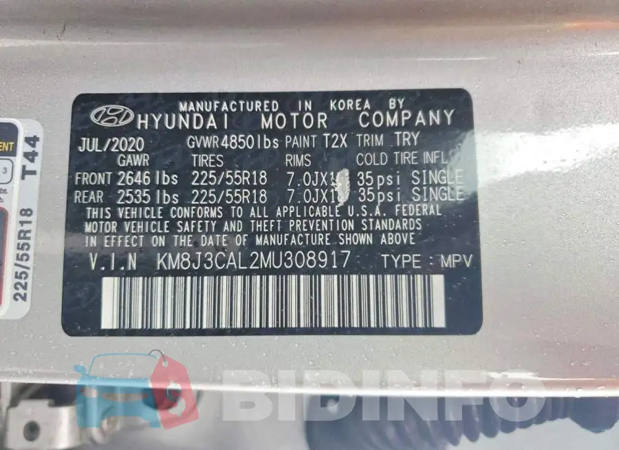 KM8J3CAL2MU308917 Photo# 12
