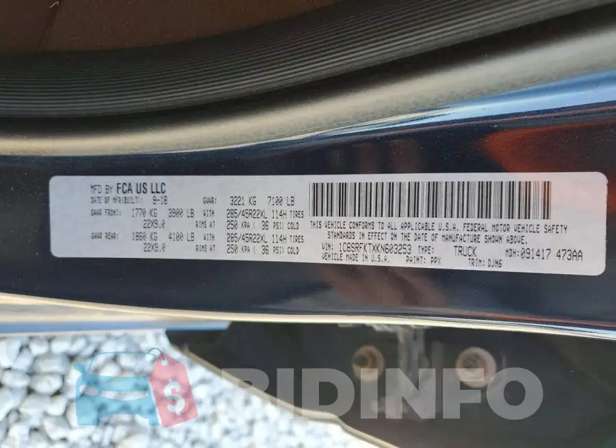 1C6SRFKTXKN603253 Photo# 13