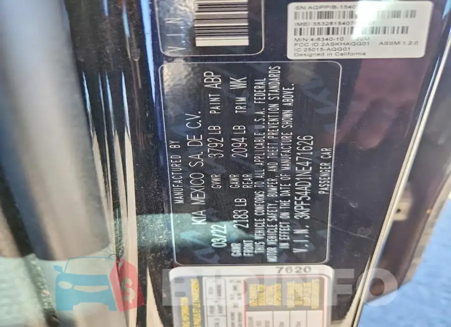 3KPF54AD1NE471626 Photo# 12