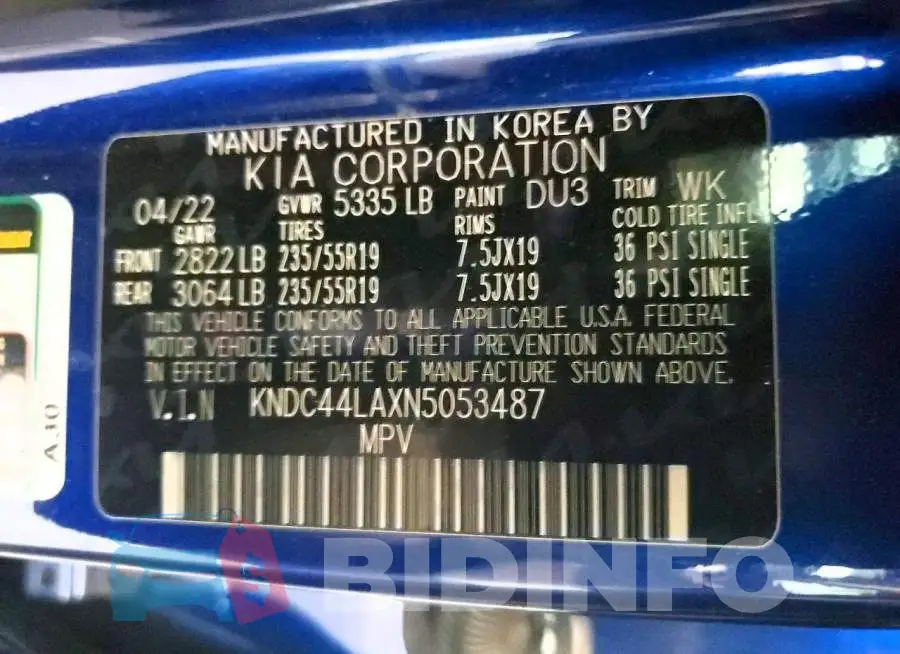KNDC44LAXN5053487 Photo# 14