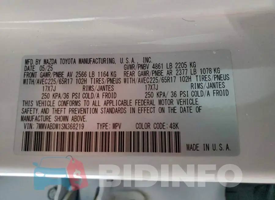 7MMVABDM1SN368219 Photo# 13