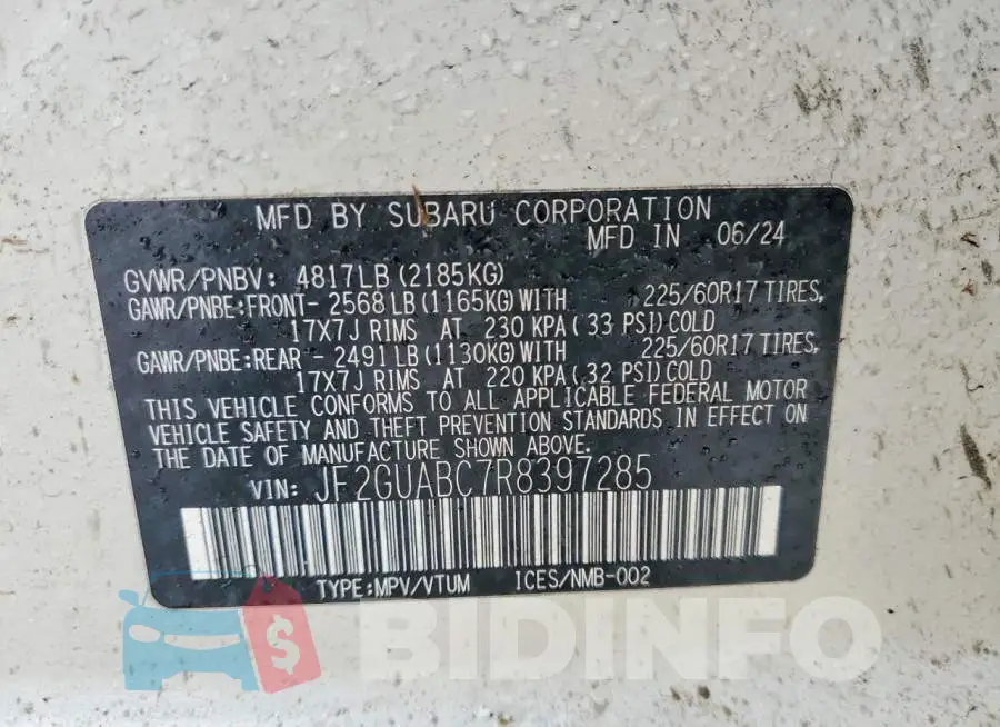 JF2GUABC7R8397285 Photo# 13