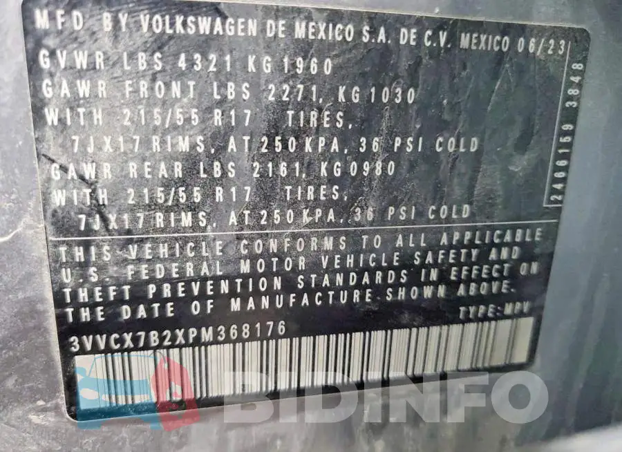 3VVCX7B2XPM368176 Photo# 13