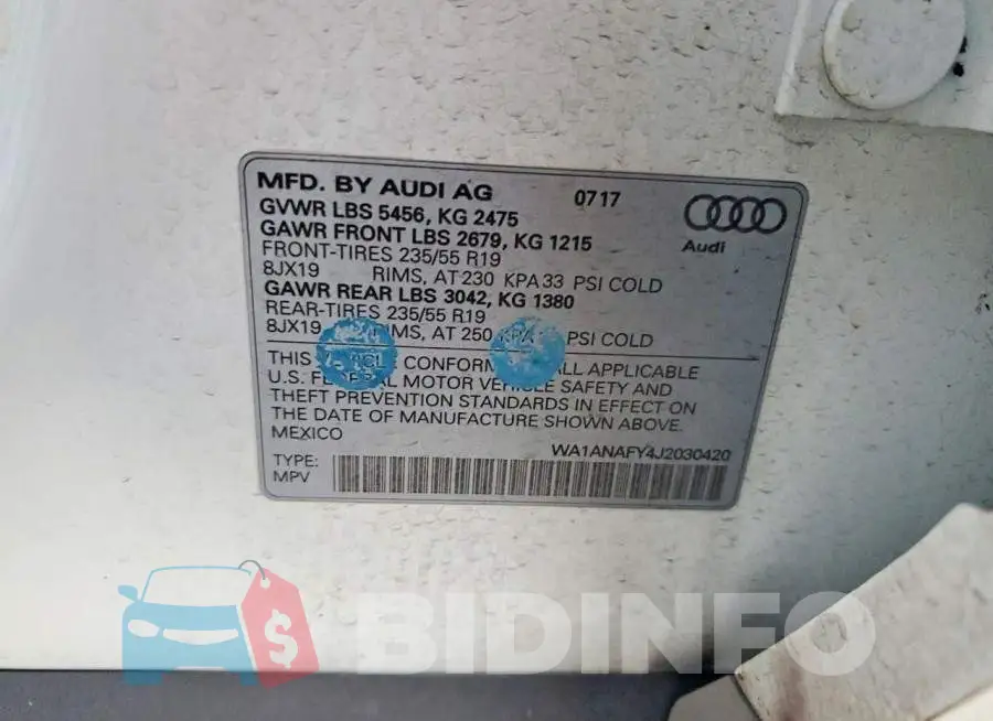 WA1ANAFY4J2030420 Photo# 13