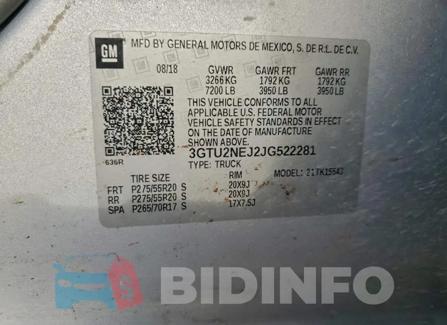 3GTU2NEJ2JG522281 Photo# 12