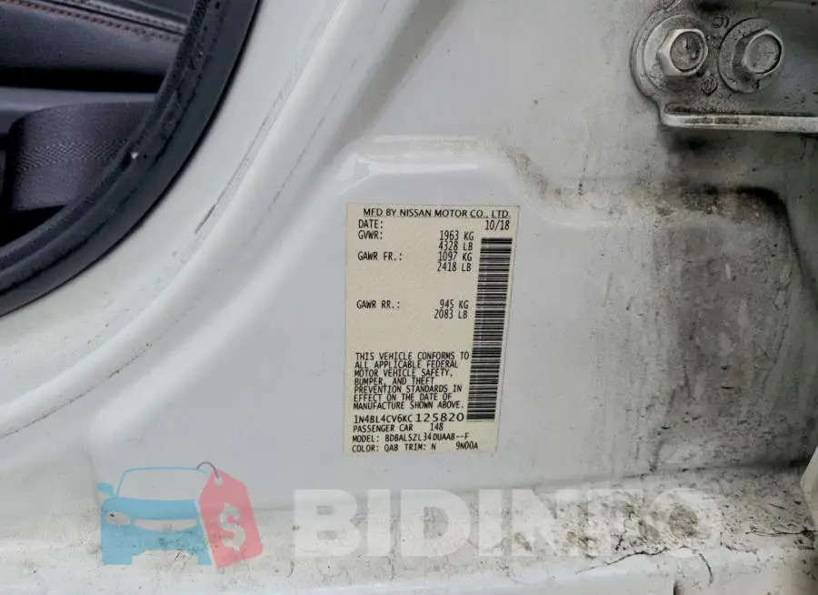 1N4BL4CV6KC125820 Photo# 12