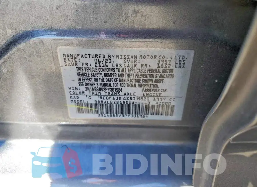 3N1AB8BV3PY301984 Photo# 13