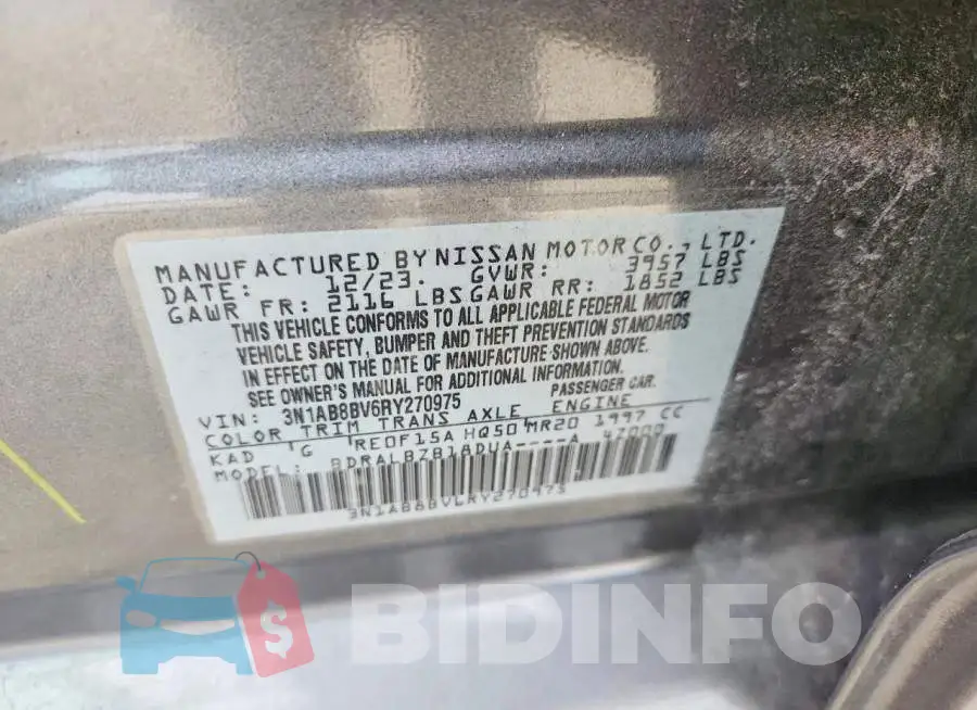 3N1AB8BV6RY270975 Photo# 12