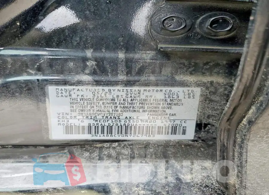 3N1AB8CV0NY267983 Photo# 12