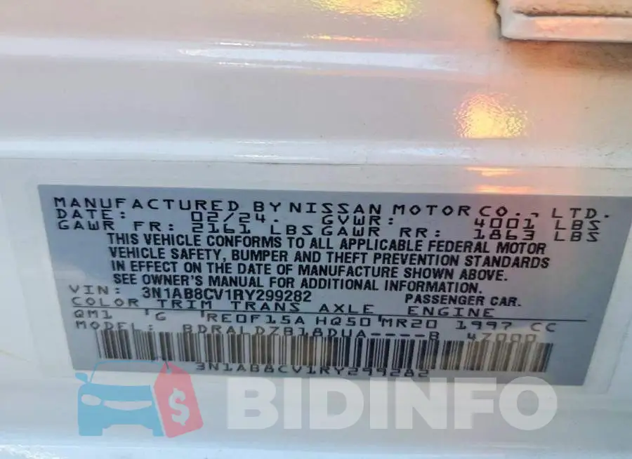 3N1AB8CV1RY299282 Photo# 12