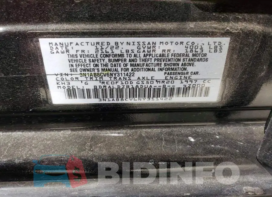 3N1AB8CV6NY311422 Photo# 13