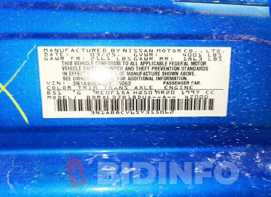 3N1AB8CV6SY315062 Photo# 12