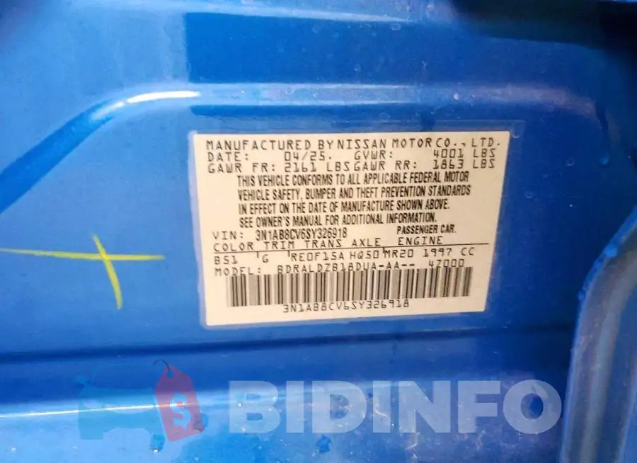 3N1AB8CV6SY326918 Photo# 12