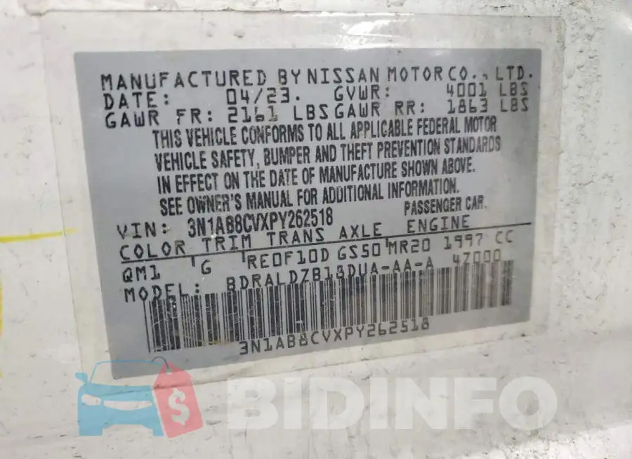 3N1AB8CVXPY262518 Photo# 12