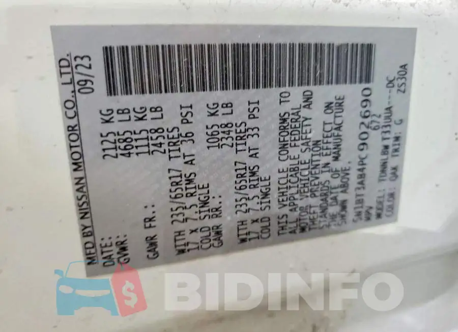 5N1BT3AB4PC902690 Photo# 13
