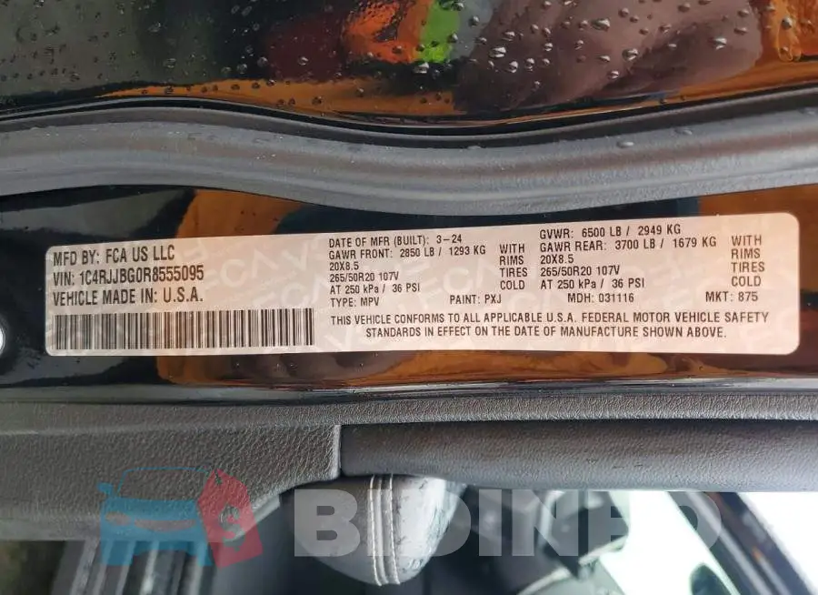 1C4RJJBG0R8555095 Photo# 12
