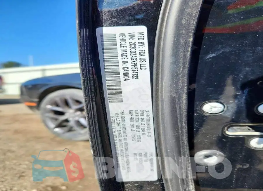 2C3CDZAGXPH574732 Photo# 12