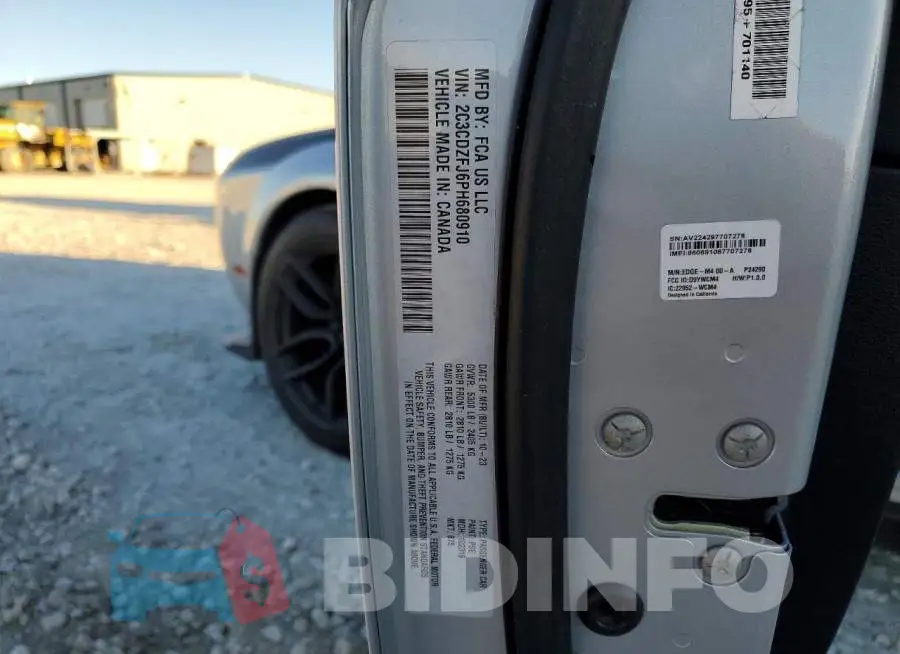 2C3CDZFJ6PH680910 Photo# 12