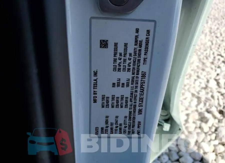 5YJ3E1EAXPF571867 Photo# 13