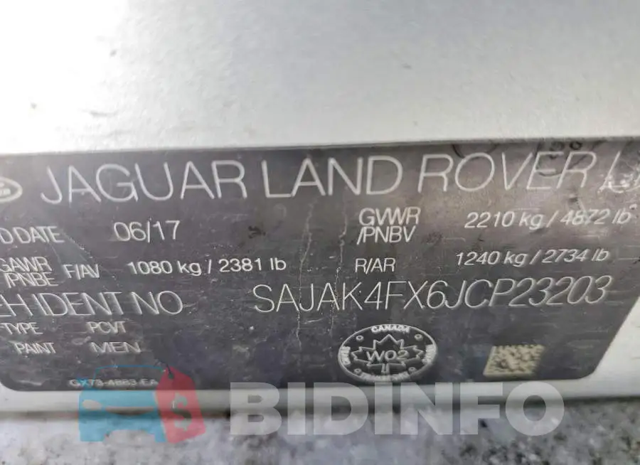 SAJAK4FX6JCP23203 Photo# 13