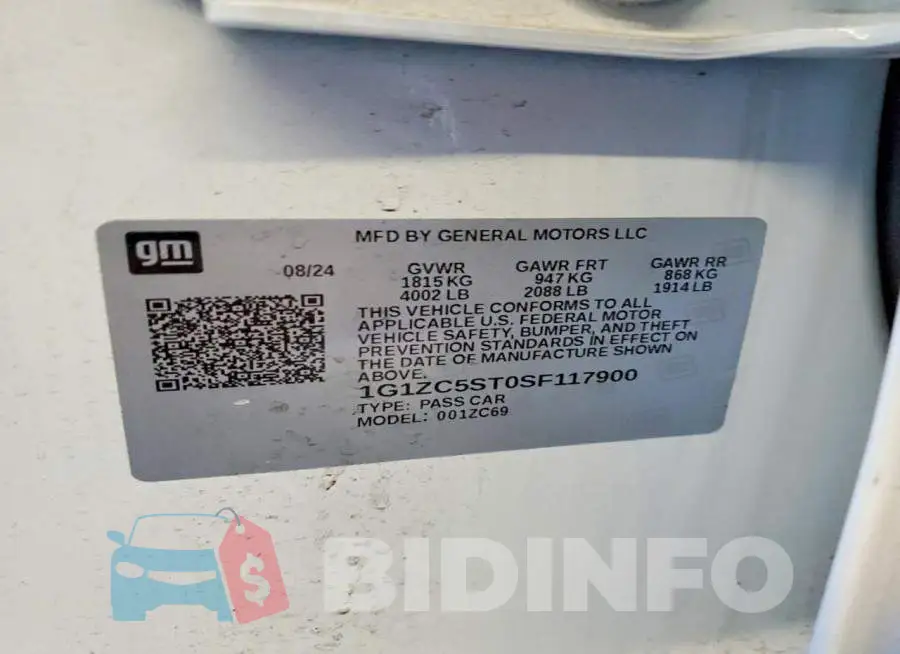 1G1ZC5ST0SF117900 Photo# 12