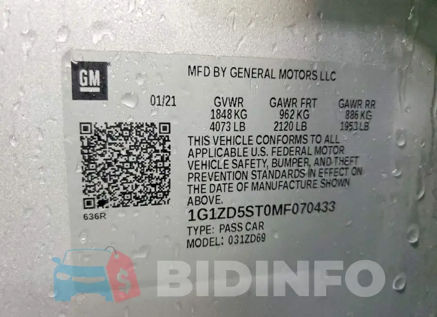 1G1ZD5ST0MF070433 Photo# 12