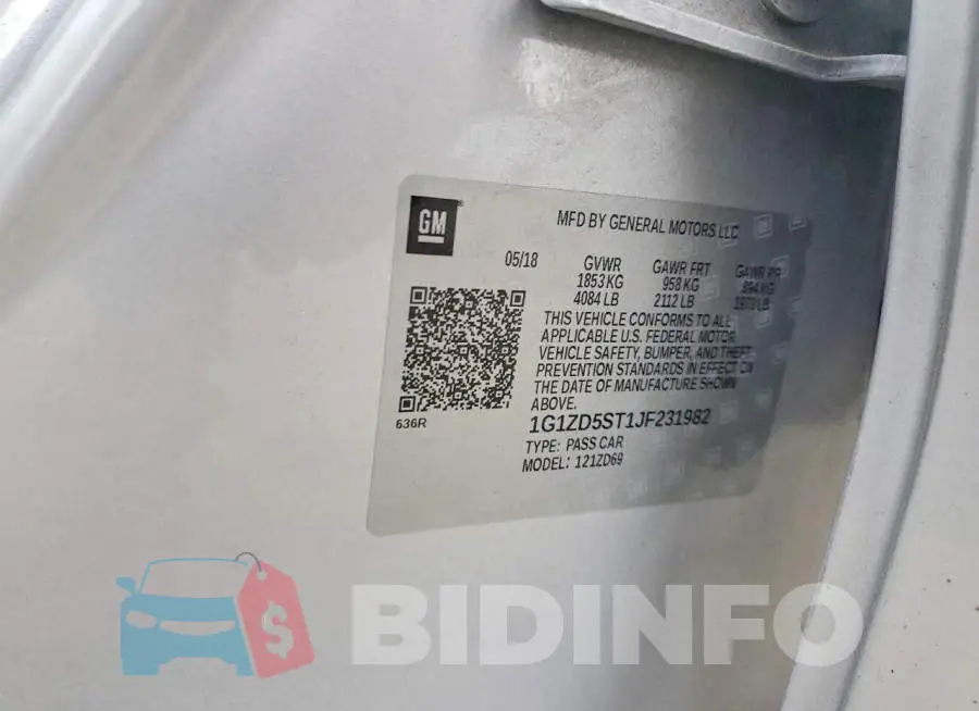 1G1ZD5ST1JF231982 Photo# 12