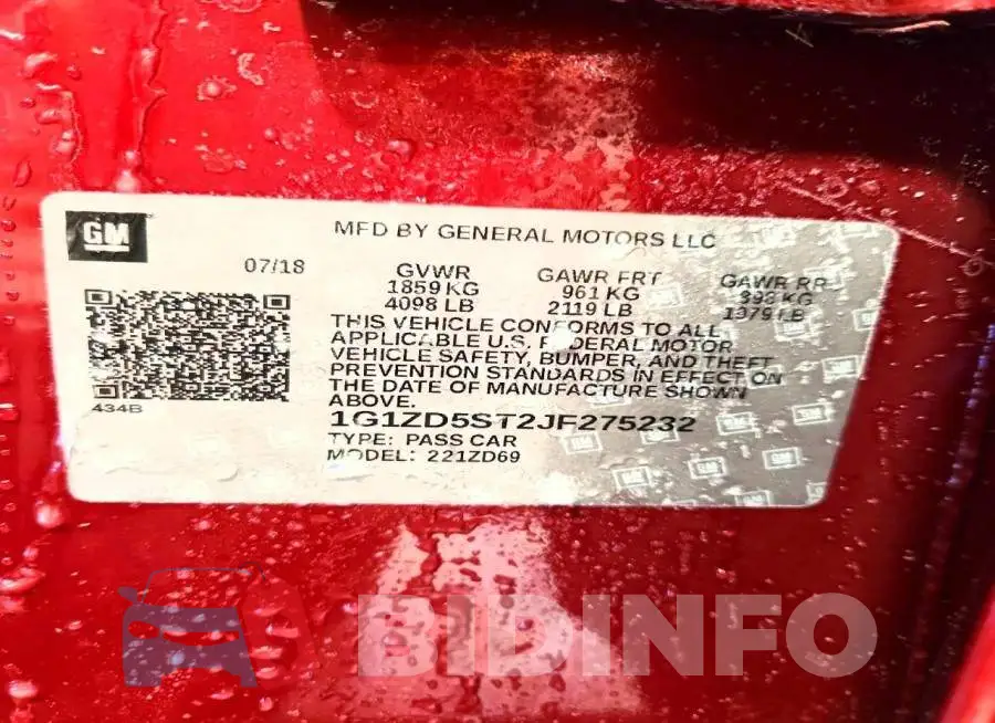 1G1ZD5ST2JF275232 Photo# 12