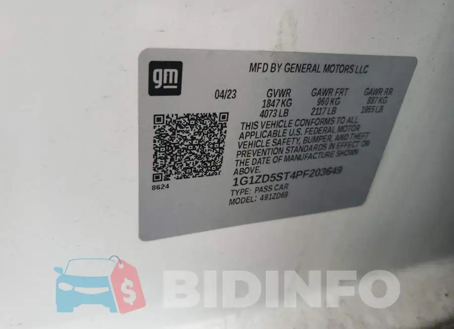 1G1ZD5ST4PF203649 Photo# 12