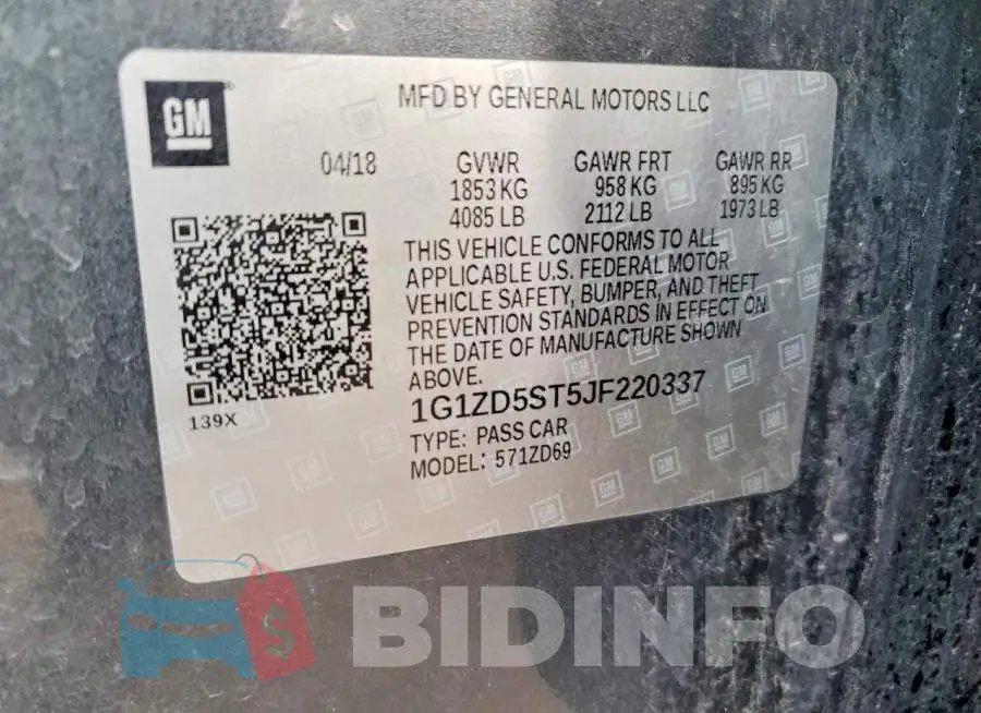 1G1ZD5ST5JF220337 Photo# 12