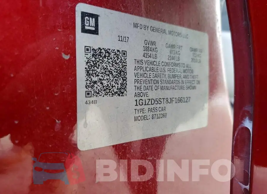 1G1ZD5ST8JF166127 Photo# 12