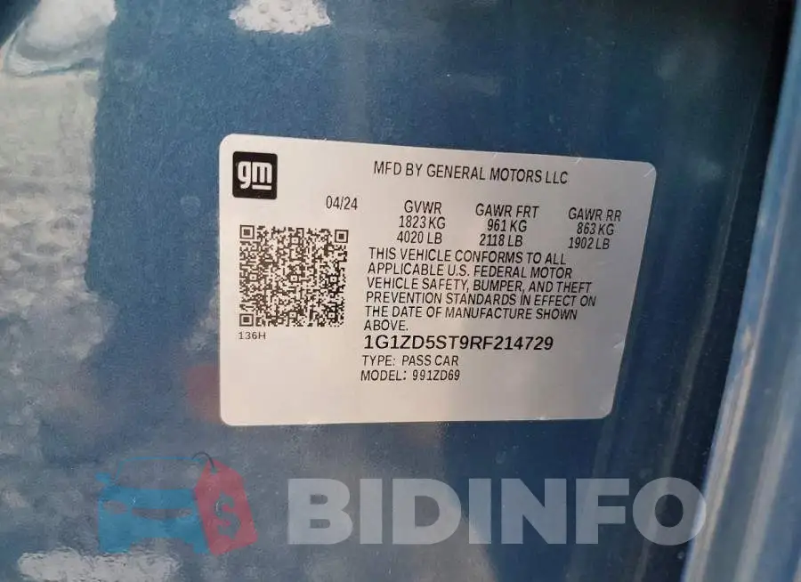 1G1ZD5ST9RF214729 Photo# 13