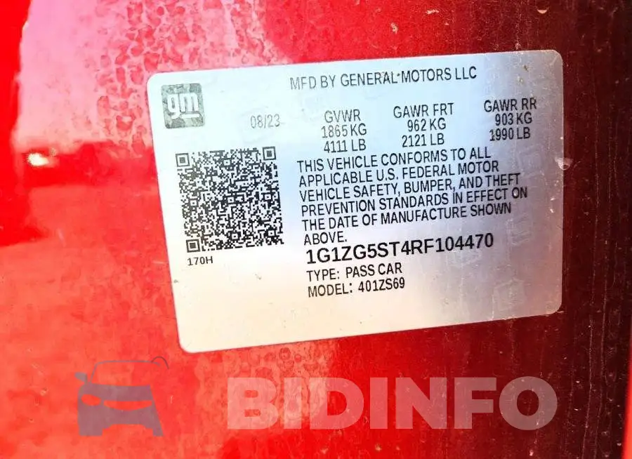 1G1ZG5ST4RF104470 Photo# 12