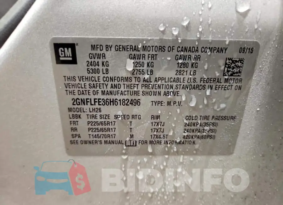 2GNFLFE36H6182496 Photo# 13