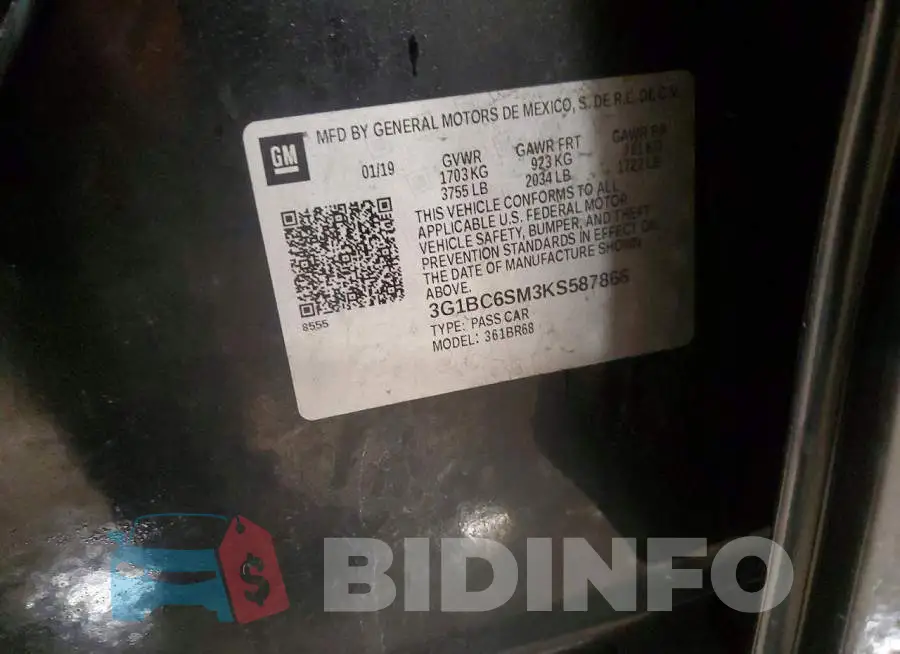 3G1BC6SM3KS587866 Photo# 12