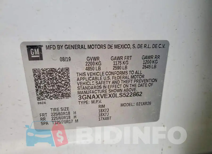 3GNAXVEX0LS522862 Photo# 13