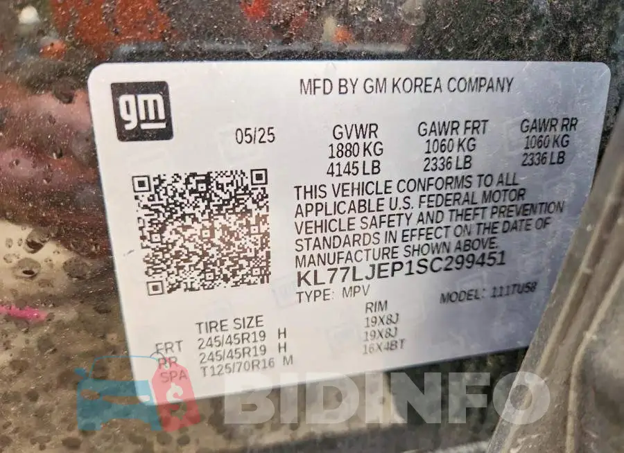 KL77LJEP1SC299451 Photo# 13
