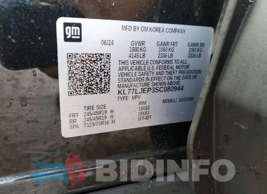 KL77LJEP3SC080944 Photo# 12