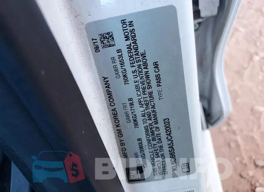 KL8CB6SA5JC420023 Photo# 12