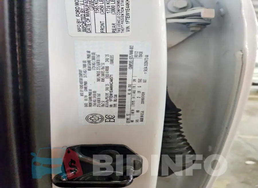 1FTEW1E44KKC44571 Photo# 13