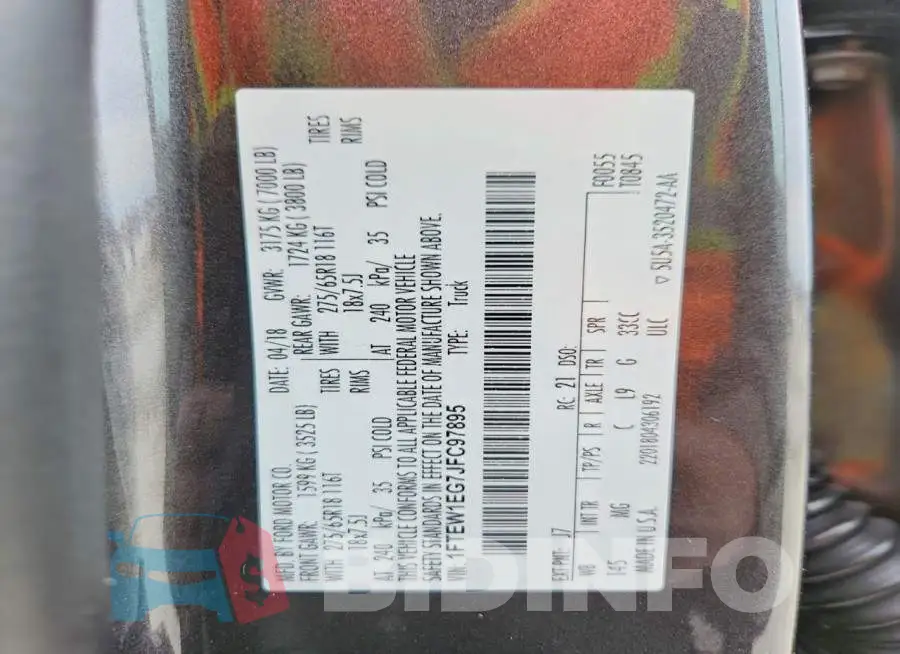 1FTEW1EG7JFC97895 Photo# 12
