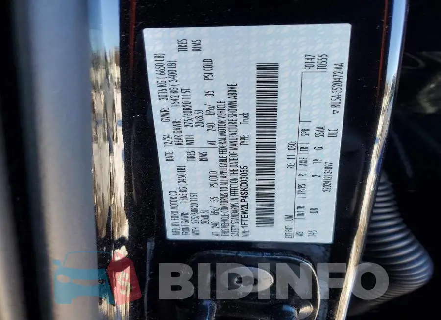 1FTEW2LP4SKD03055 Photo# 13