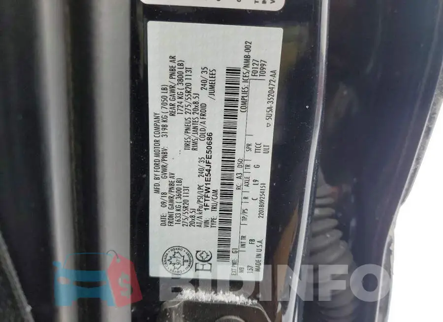 1FTFW1E54JFE50686 Photo# 12