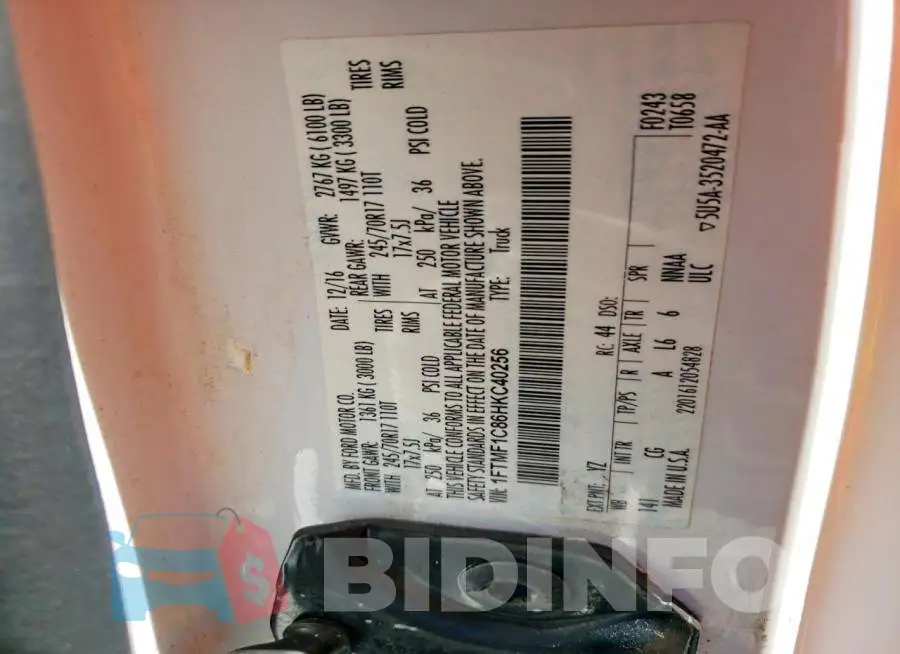 1FTMF1C86HKC40256 Photo# 12