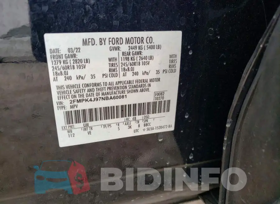 2FMPK4J97NBA60081 Photo# 14