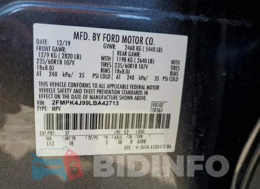 2FMPK4J99LBA42713 Photo# 13