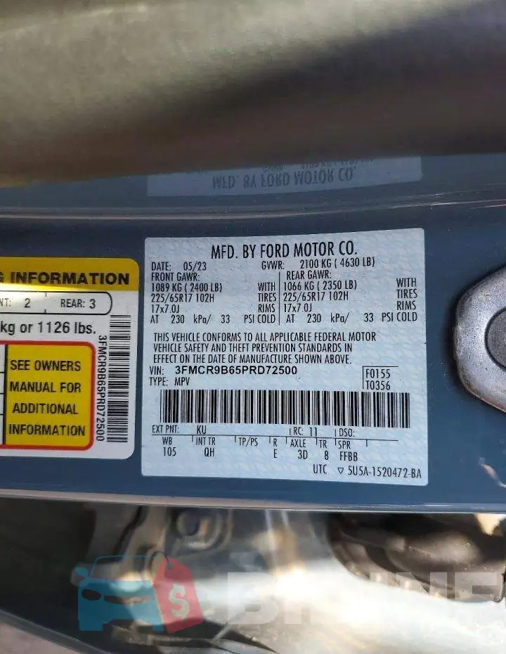 3FMCR9B65PRD72500 Photo# 14
