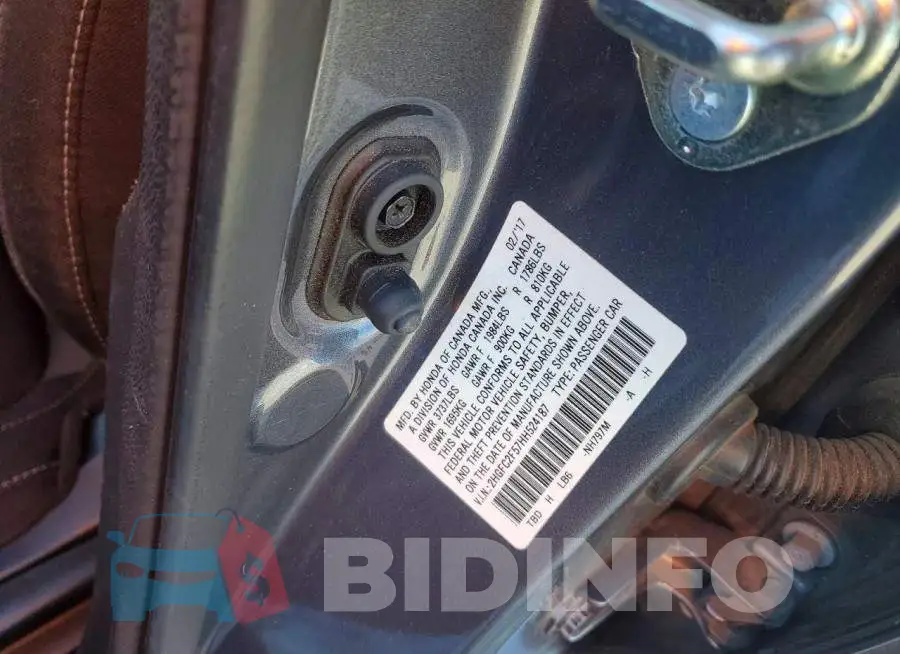 2HGFC2F57HH524187 Photo# 12