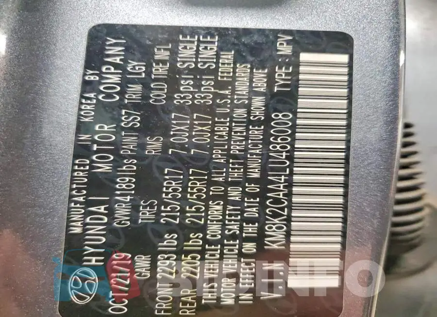 KM8K2CAA4LU486008 Photo# 14