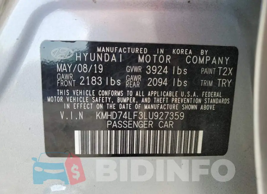KMHD74LF3LU927359 Photo# 12